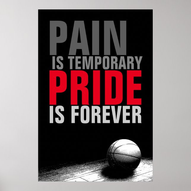 Poster La douleur est une fierté temporaire est Forever B (Devant)