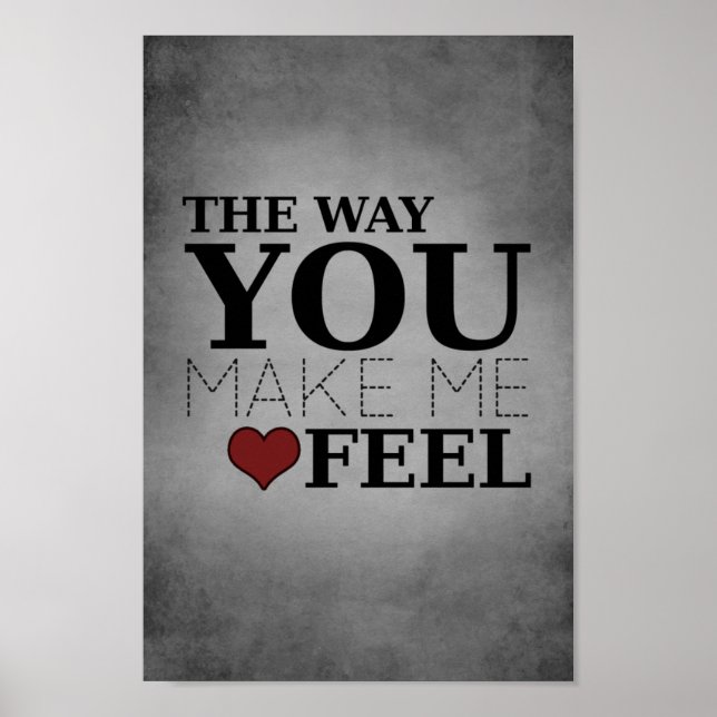 Poster la façon dont tu me fais sentir (Devant)