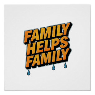 Poster La famille aide la famille