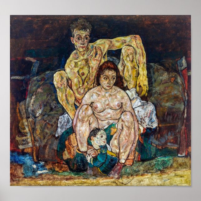 Poster La famille | Egon Schiele | (Devant)
