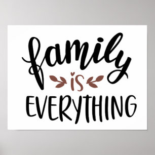 Poster la famille est tout 