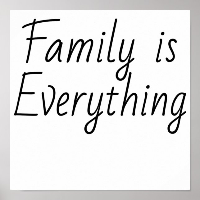 Poster La famille est tout (Devant)