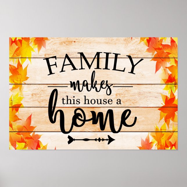 Poster La Famille Fait De Cette Maison Une Maison (Devant)