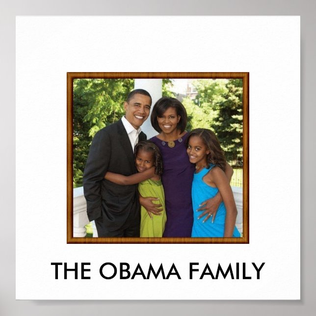 Poster la famille OBAMA (Devant)