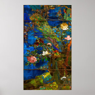 Poster La Farge - Paons