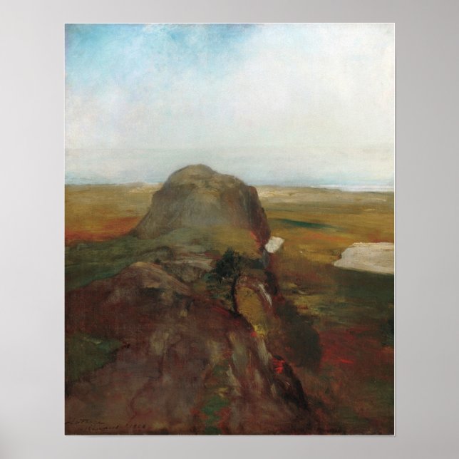 Poster La Farge - Vue D'Une Étude D'Automne Sur Hanging R (Devant)