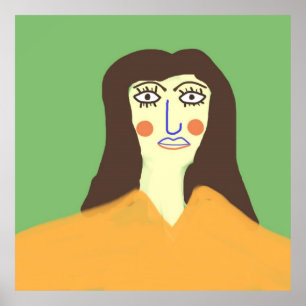 Poster la femme art abstrait