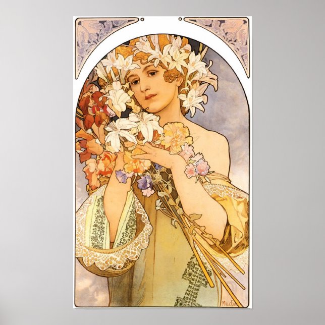 Poster La femme aux fleurs (Devant)