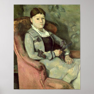Poster La femme de l'artiste dans un fauteuil, vers 1867