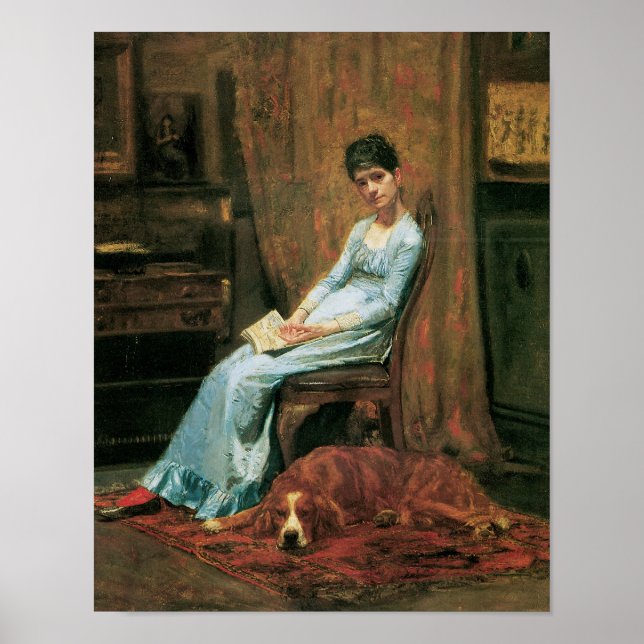 Poster La femme de l'artiste et son chien de couture (Devant)