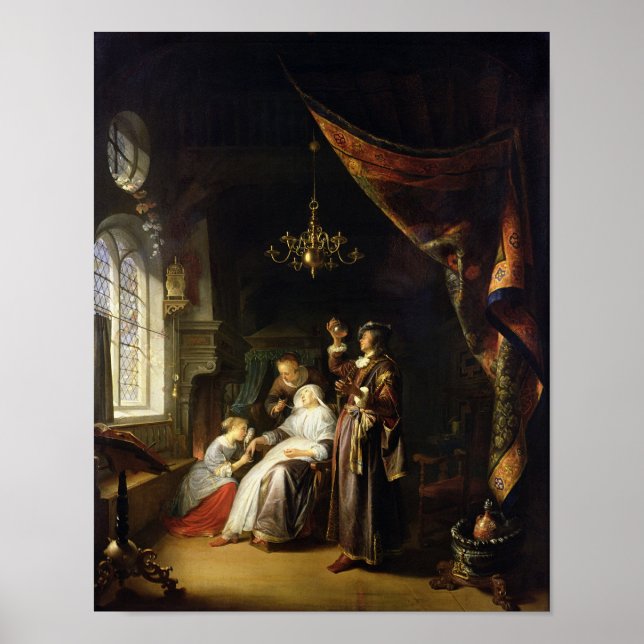 Poster La Femme Dropsique, c.1663 (Devant)
