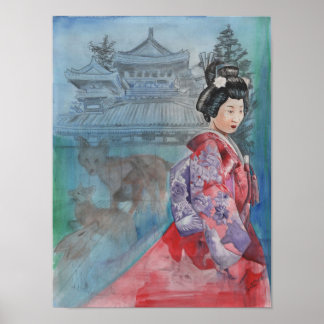 Poster La Femme Fox par Portia St Luke