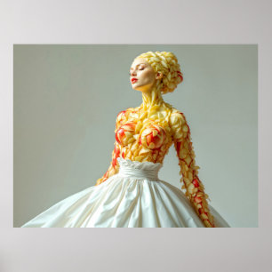 Poster La femme pomme - Fruit comme art
