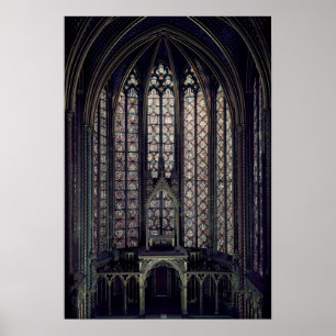 Poster La fenêtre en verre teinté