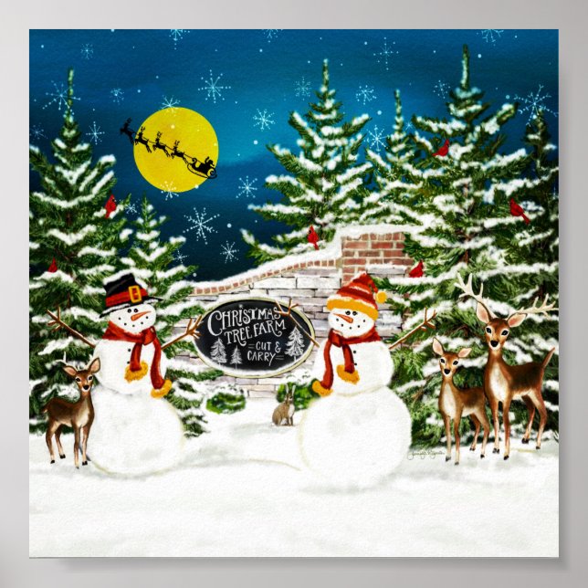 Poster La ferme des arbres à neige (Devant)