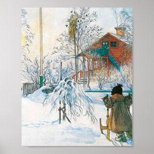 Poster La Ferme Et Le Lave-Linge De Carl Larsson