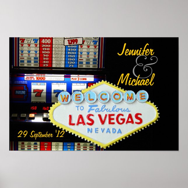 Poster La fête de Las Vegas personnalisée est ici (Devant)