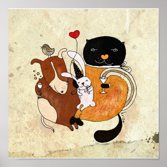 Poster La Fête de Print par Krize (Devant)