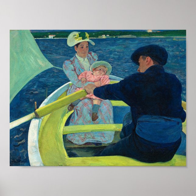 Poster La fête nautique par Mary Cassatt (Devant)