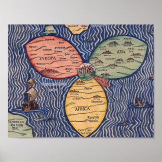 POSTER LA FEUILLE DE CLOVER DE BUNTING DE JÉRUSALEM (1581