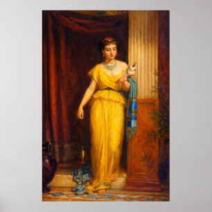 Poster La fileuse de John William Waterhouse