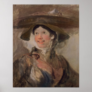 Poster La fille de crevette, c.1745