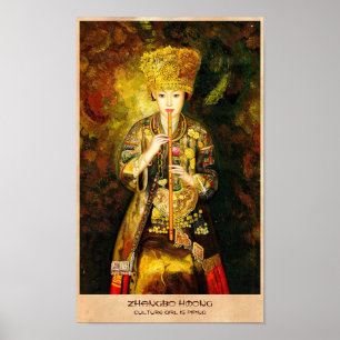 Poster La fille de culture de Zhangbo Hmong est dame