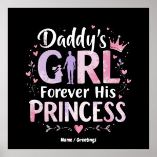 Poster La fille de papa pour toujours Sa Princesse Fête d