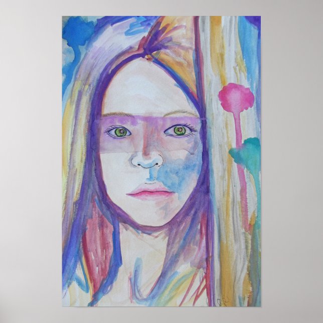 Poster La fille derrière la porte (Devant)