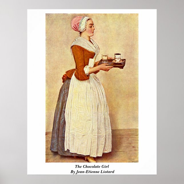 Poster La Fille Du Chocolat De Jean-Etienne Liotard (Devant)