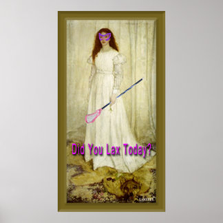 Poster La fille en blanc