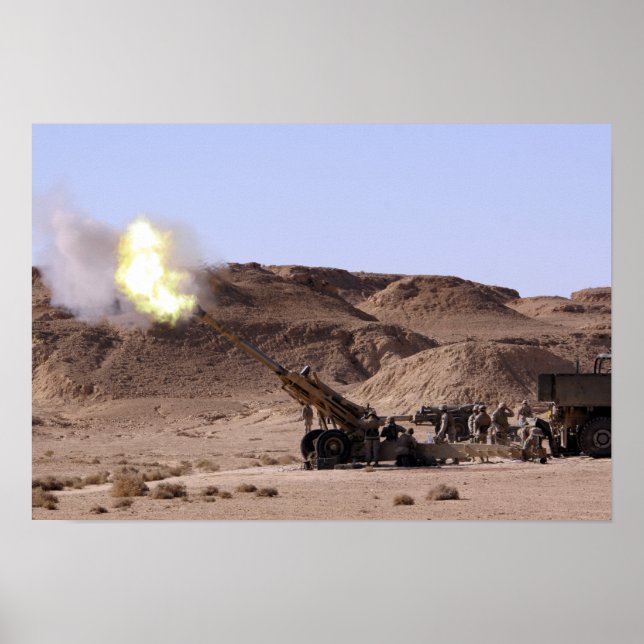 Poster La flamme et la fumée sortent du museau (Devant)