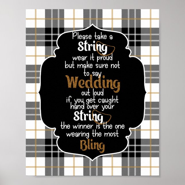 Poster La flanelle du jeu de collier et la Fête des marié (Devant)