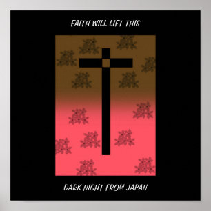 POSTER LA FOI LAISSERA LA NUIT NOIRE DU JAPON