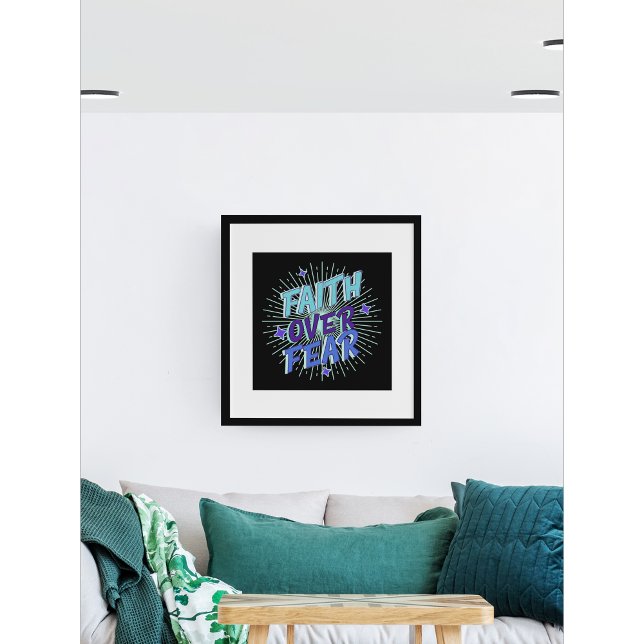 Poster La foi sur la peur Galaxie éclate conception (Créateur téléchargé)