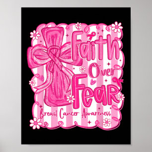 Poster La foi sur la peur Jésus Christian Rose cancer du