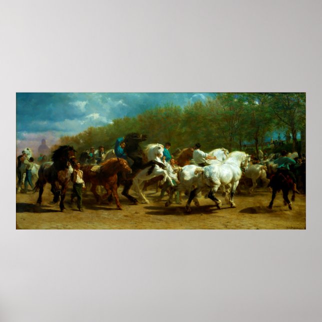 Poster La Foire du Cheval de Rosa Bonheur (1852-1855) (Devant)