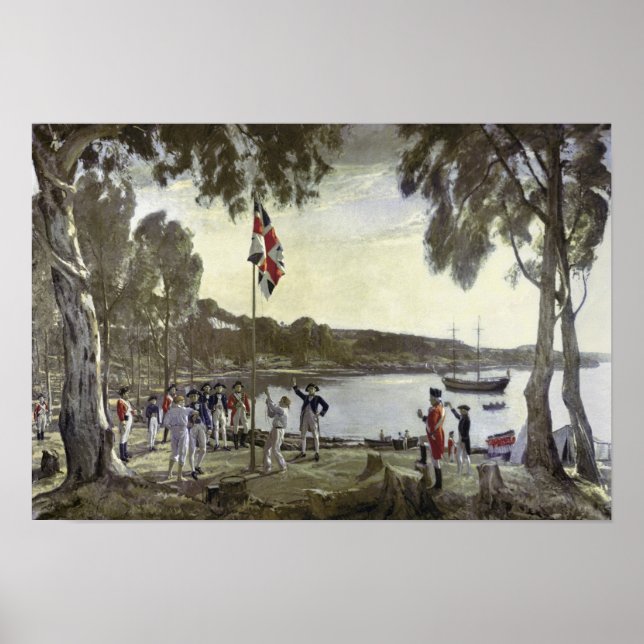 Poster La fondation de l'Australie par le capitaine Arthu (Devant)
