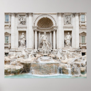 Poster La fontaine de TREVI (Italien : Fontana di Trevi)