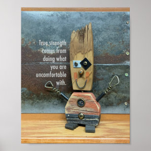 Poster La force réelle est inconfortable