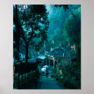 Poster La forêt de Kyoto Inari Shirne