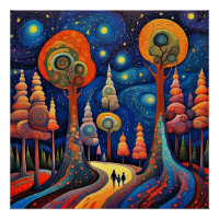 La forêt enchantée en étoile