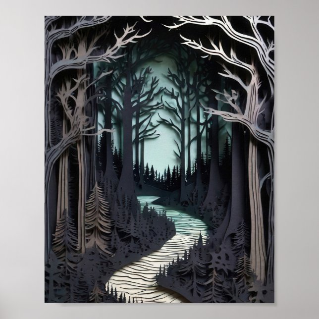 Poster La forêt I (Devant)