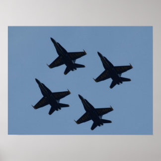 Poster La Formation Diamante Des Blue Angels.