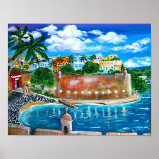 Poster La Fortaleza, San Juan, Porto Rico