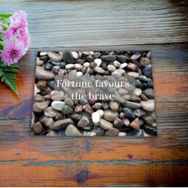 Poster La fortune du proverbe favorise l'affiche courageu