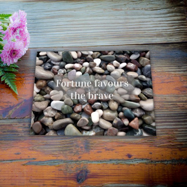 Poster La fortune du proverbe favorise l'affiche courageu (Créateur téléchargé)