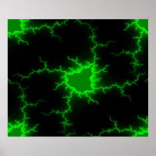 Poster La foudre verte Alien frappe le noir