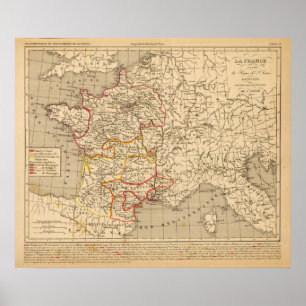 Poster La France de 1223 à 1270