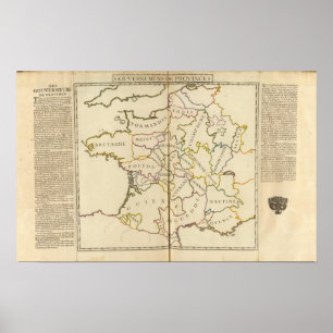 Poster La France, providences et frontières